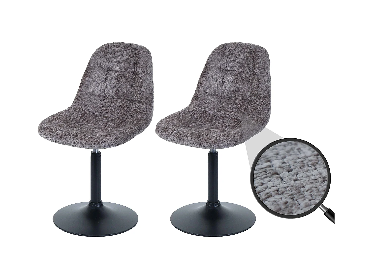 Chaise de salle à manger MCW-A60 (lot de 2),  marron