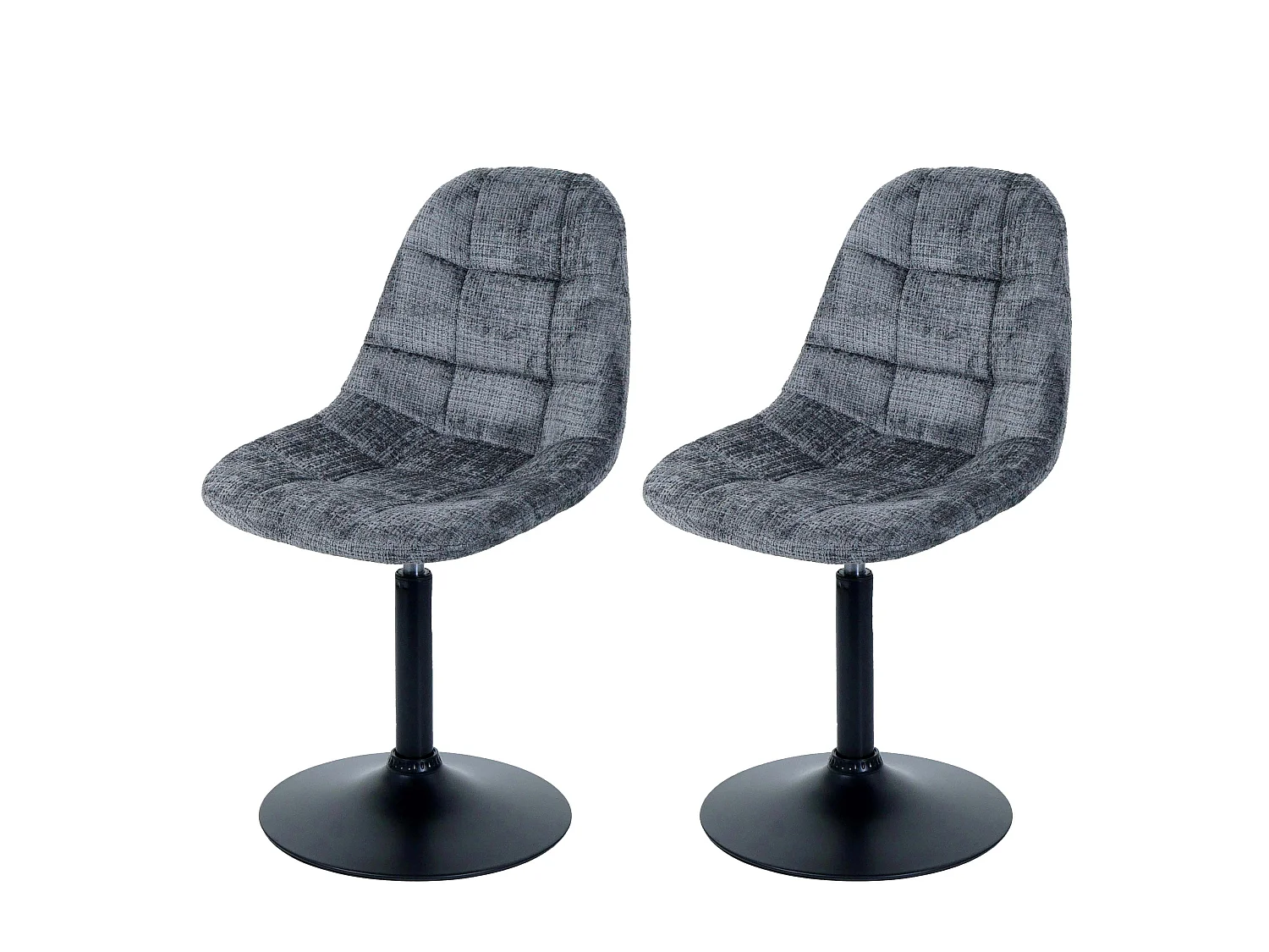 Chaise de salle à manger MCW-A60 (lot de 2),  gris foncé