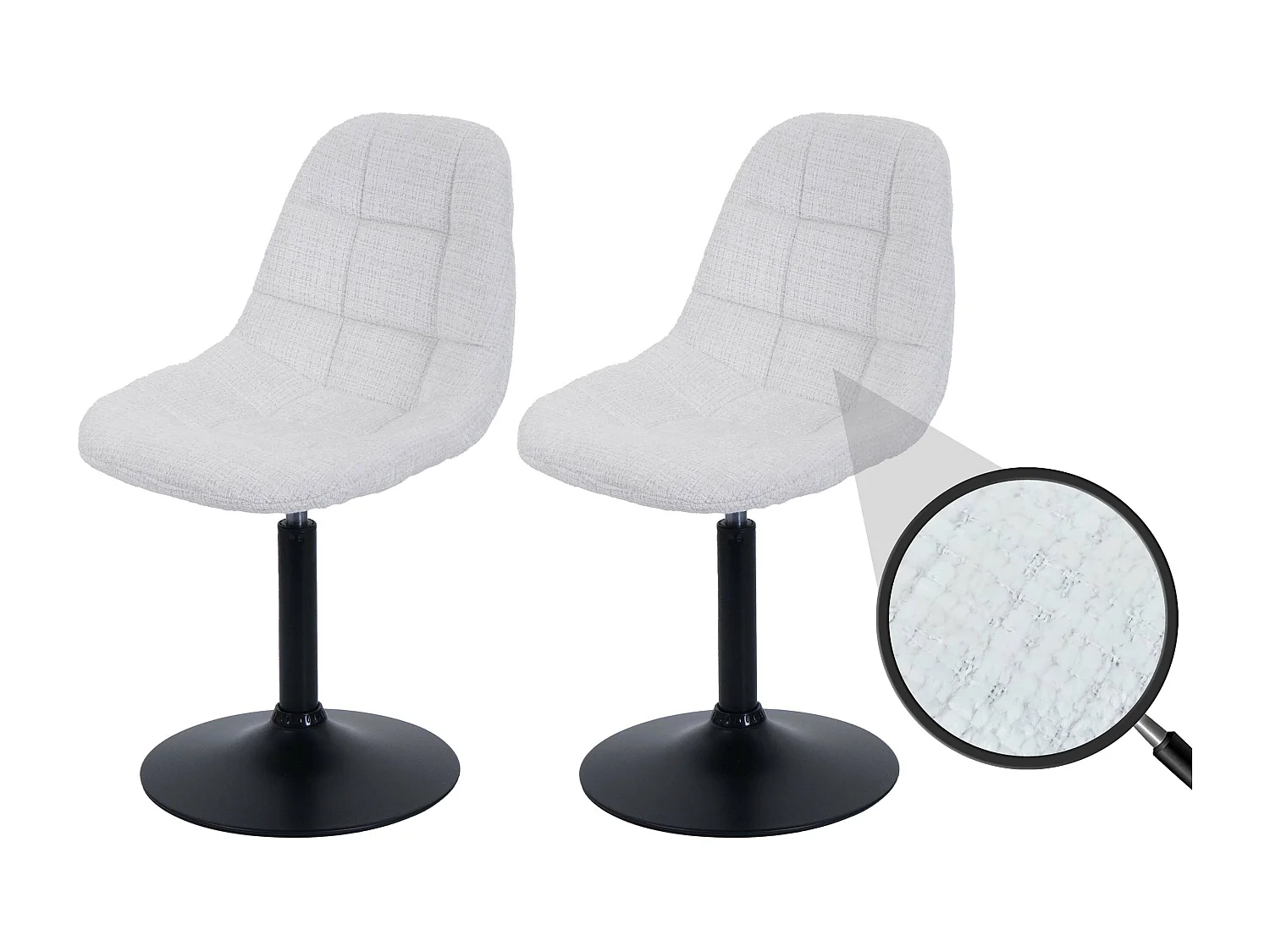 Cadeira de jantar MCW-A60 (conjunto de 2),  creme