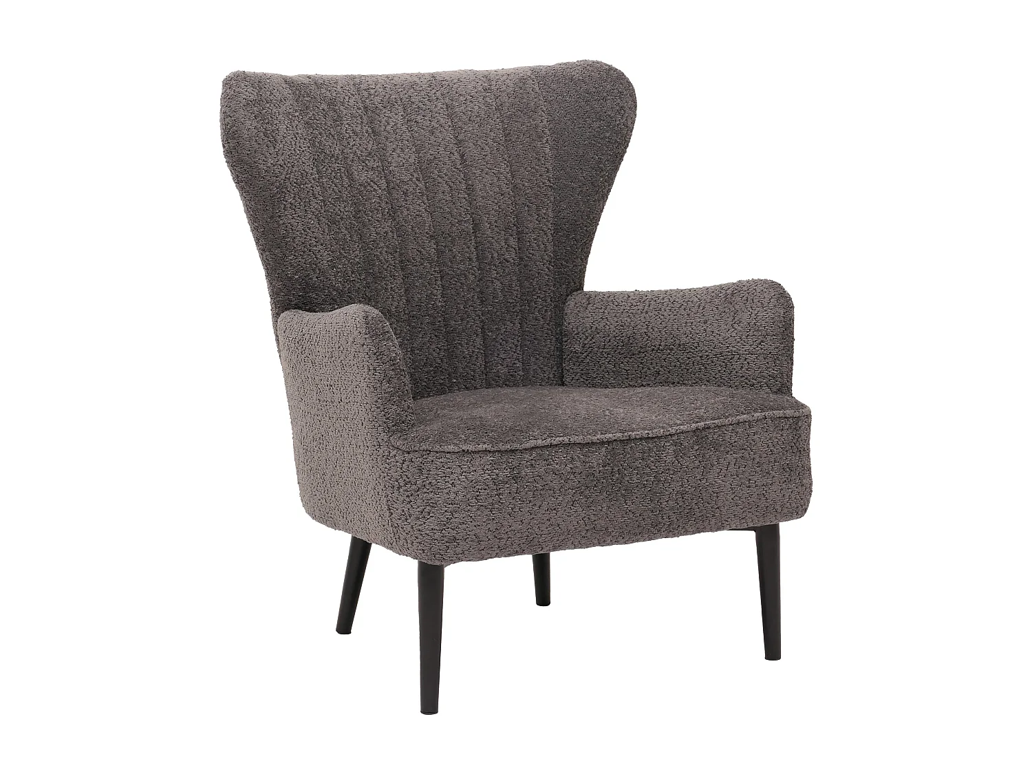 Fauteuil de salon MCW-K37,  gris foncé