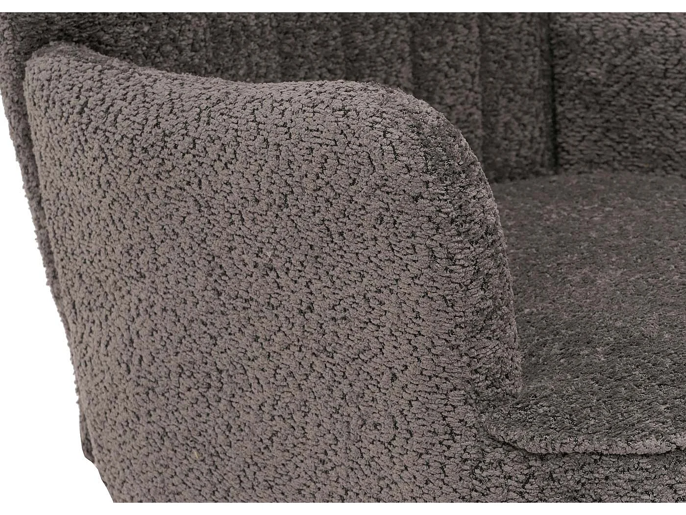 Fauteuil de salon MCW-K37,  gris foncé