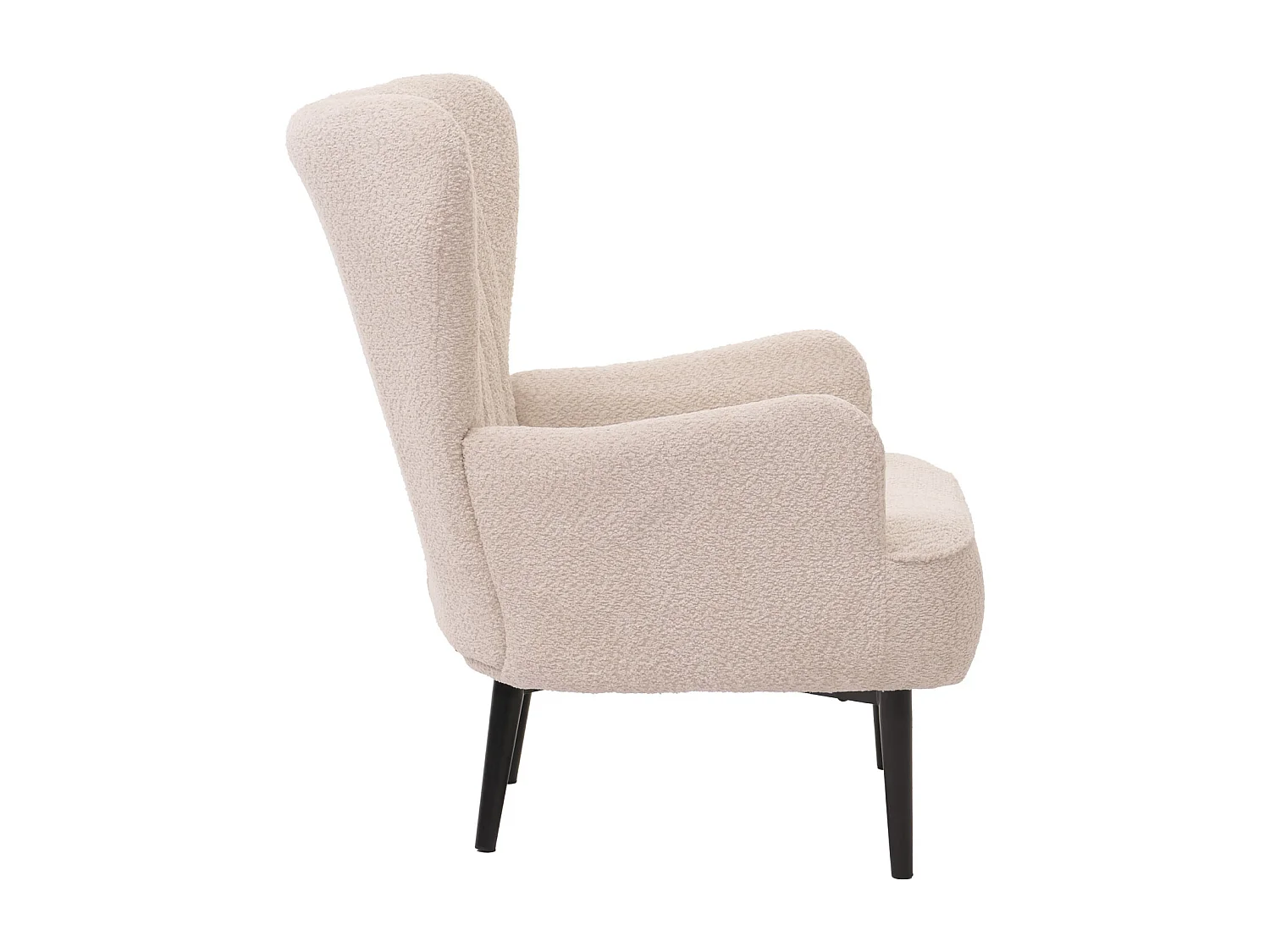 Fauteuil de salon MCW-K37,  crème-beige