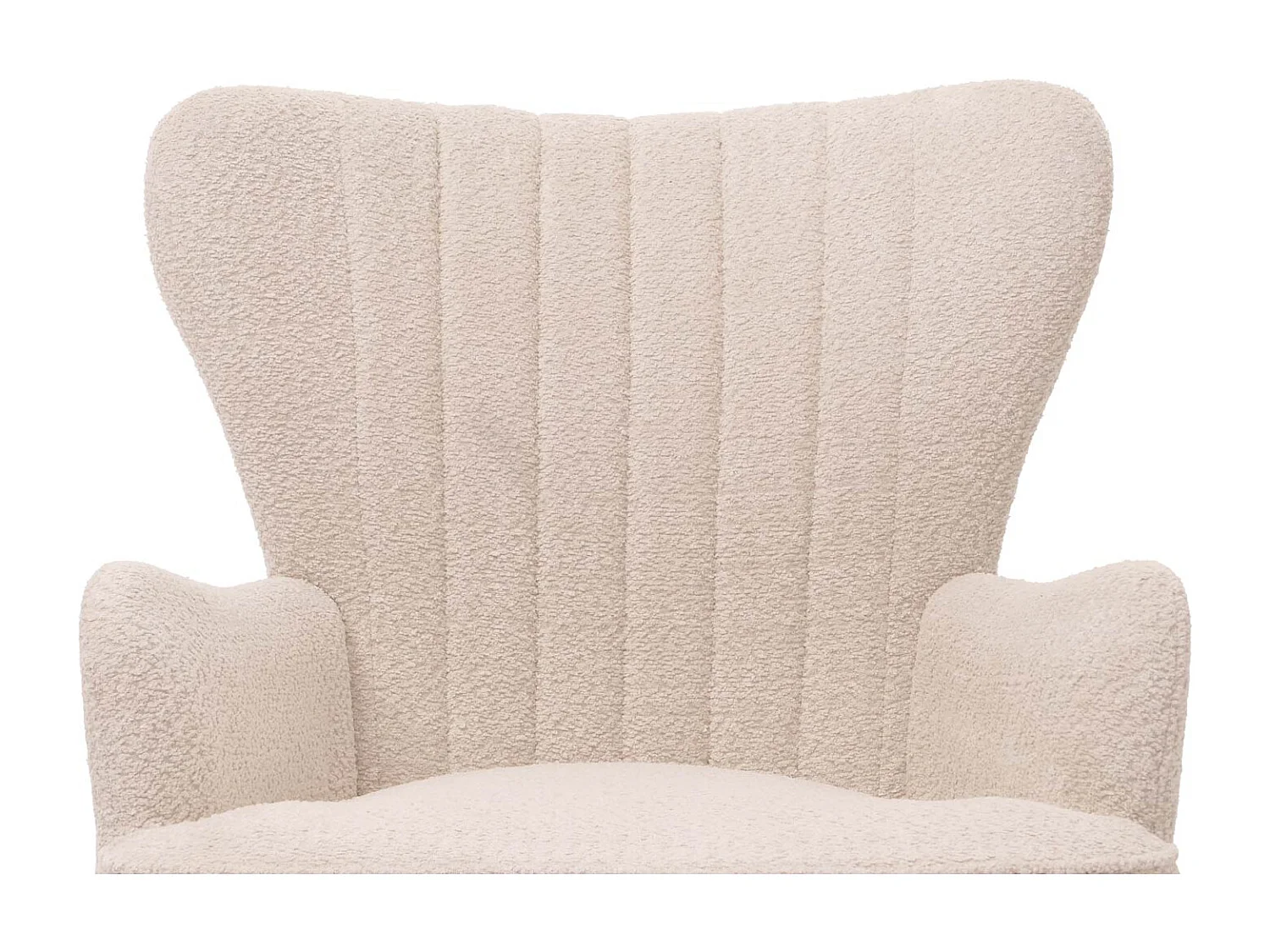 Fauteuil de salon MCW-K37,  crème-beige