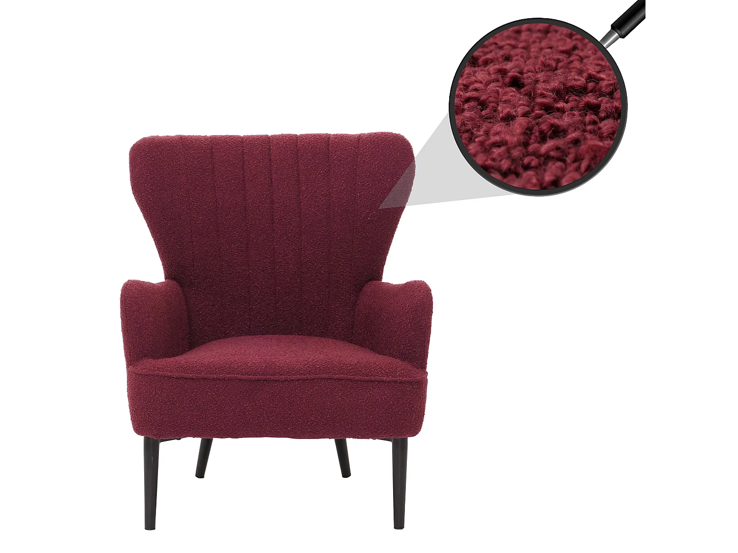 Lounge-Sessel MCW-K37, Bordeaux