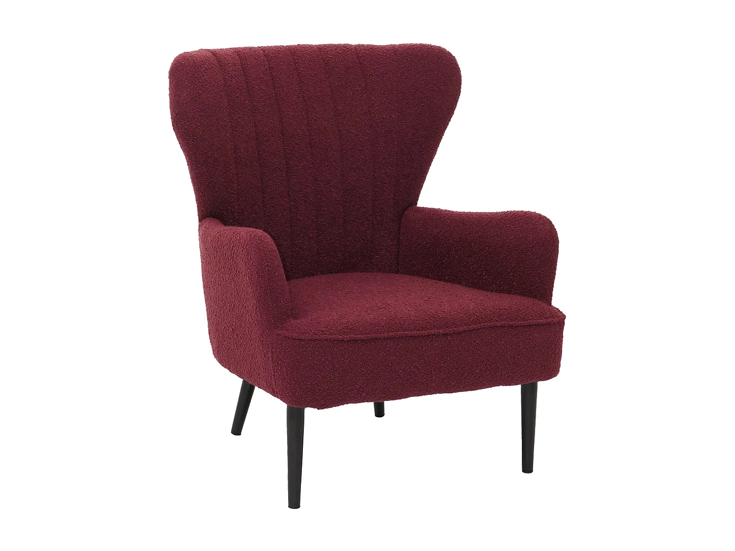 Fauteuil de salon MCW-K37,  bordeaux