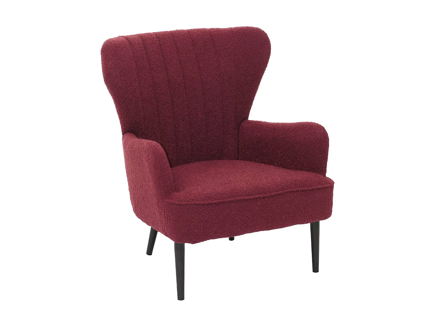 Fauteuil de salon MCW-K37,  bordeaux