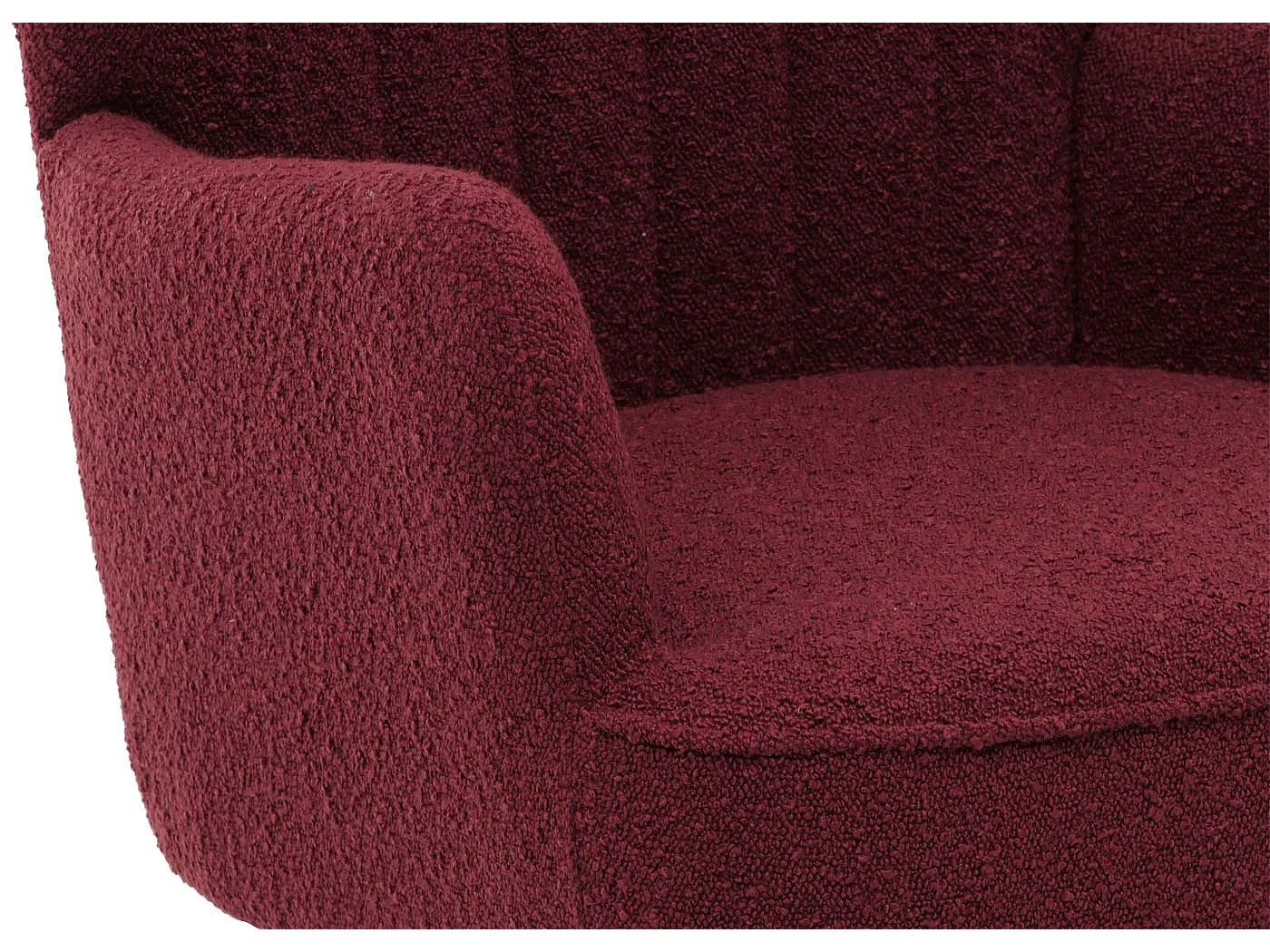 Fauteuil de salon MCW-K37,  bordeaux