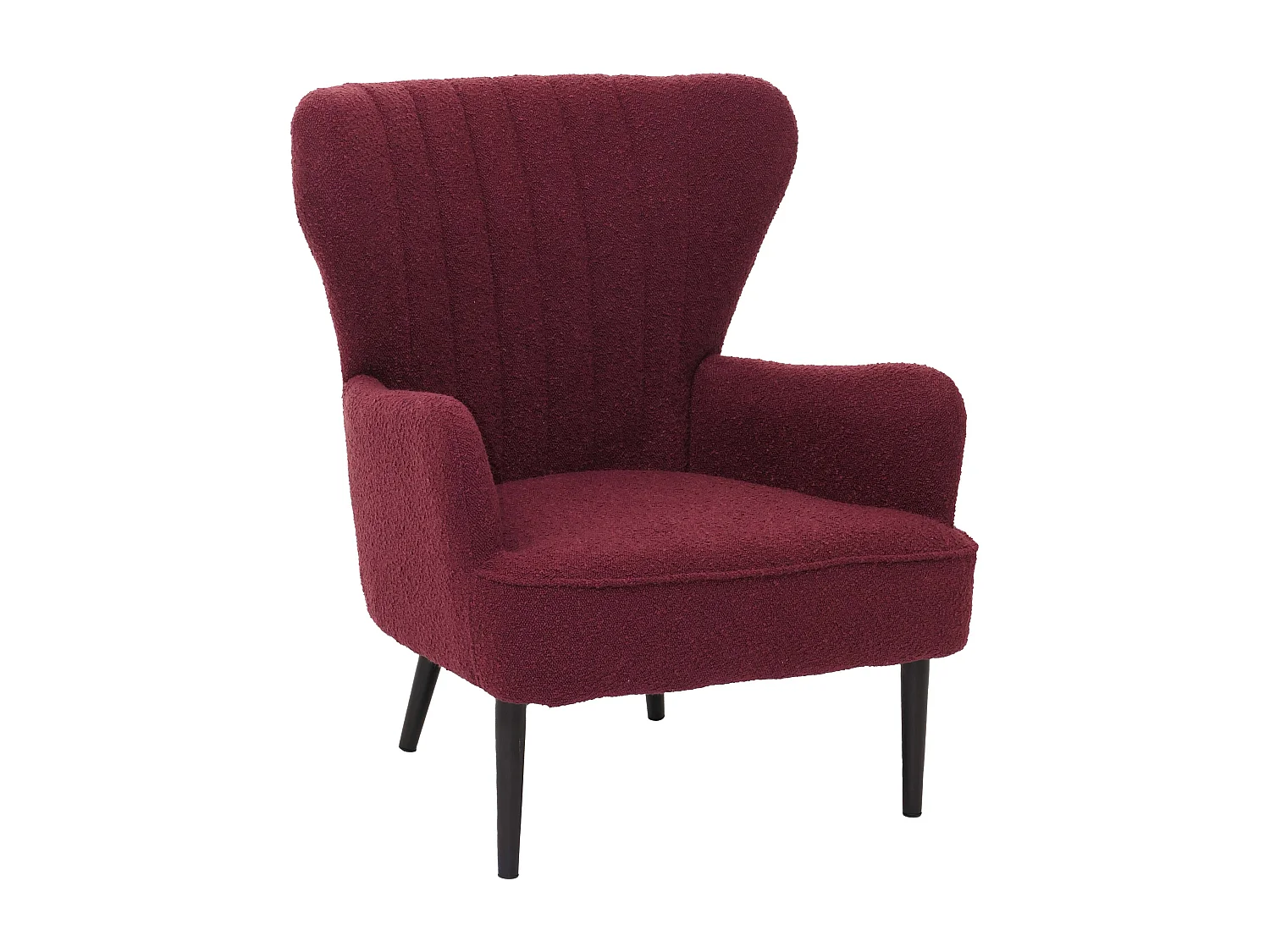 Fauteuil de salon MCW-K37,  bordeaux