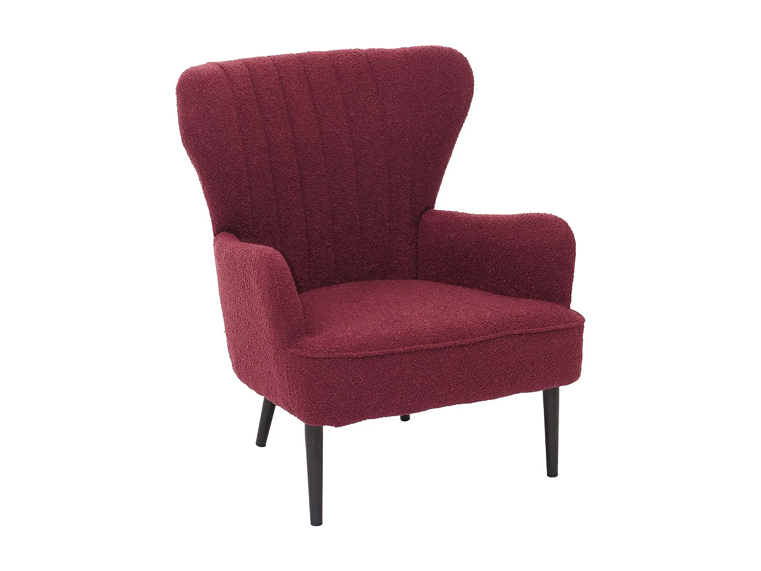 Fauteuil de salon MCW-K37,  bordeaux