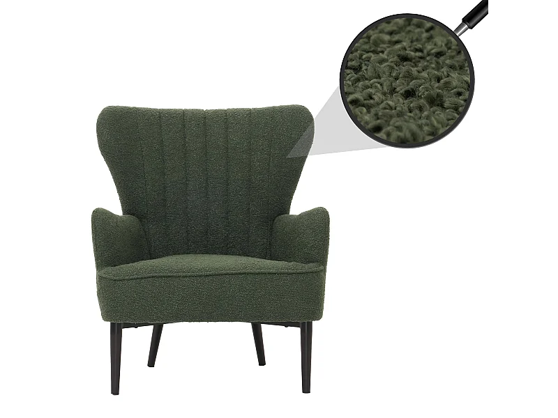 Loungefauteuil MCW-K37,  groen