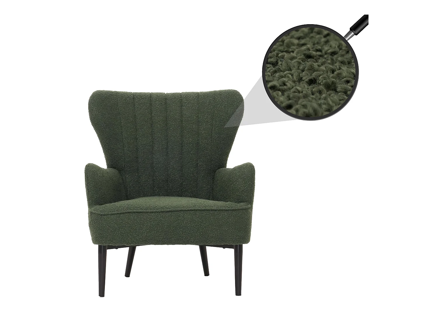 Fauteuil de salon MCW-K37,  grün