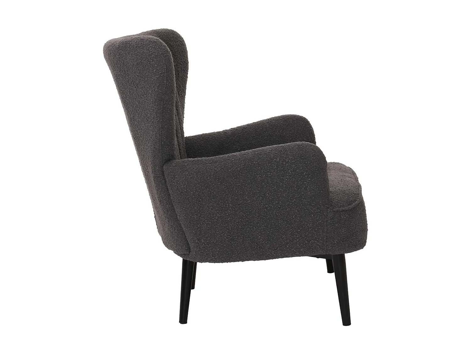 Loungefauteuil MCW-K37,  donkergrijs