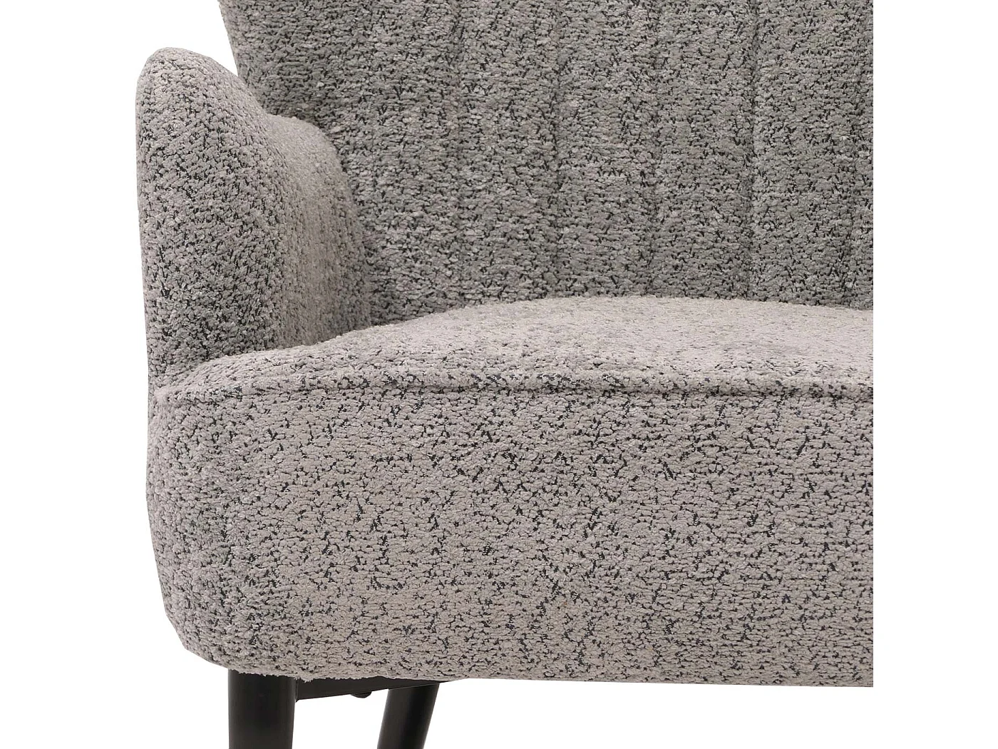 Fauteuil de salon MCW-K37,  gris