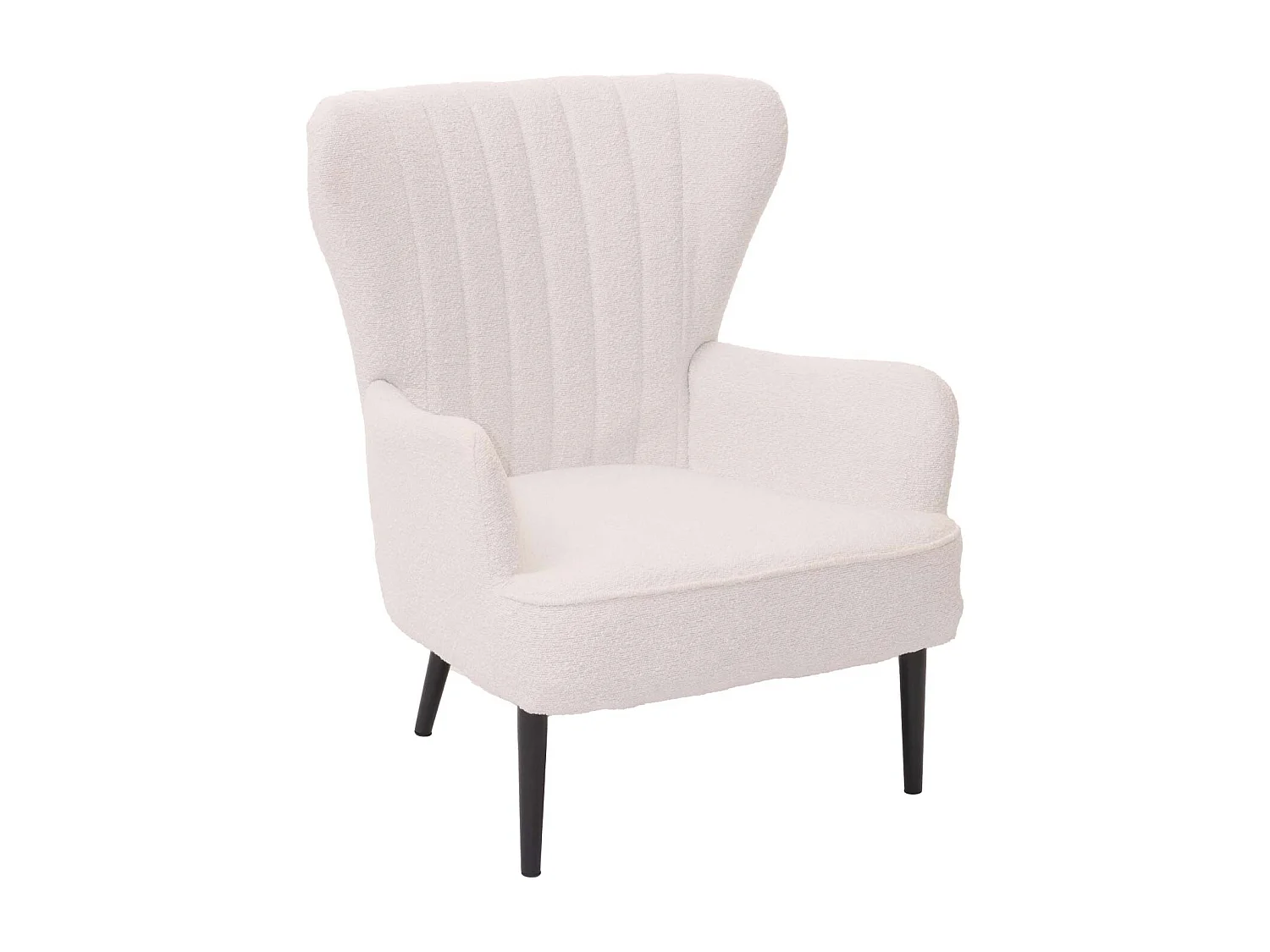 Fauteuil de salon MCW-K37,  blanc