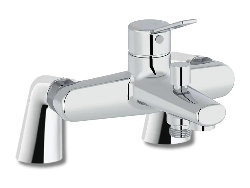 Mitigeur baignoire mécanique JACOB DELAFON Eo chromé avec colonnettes