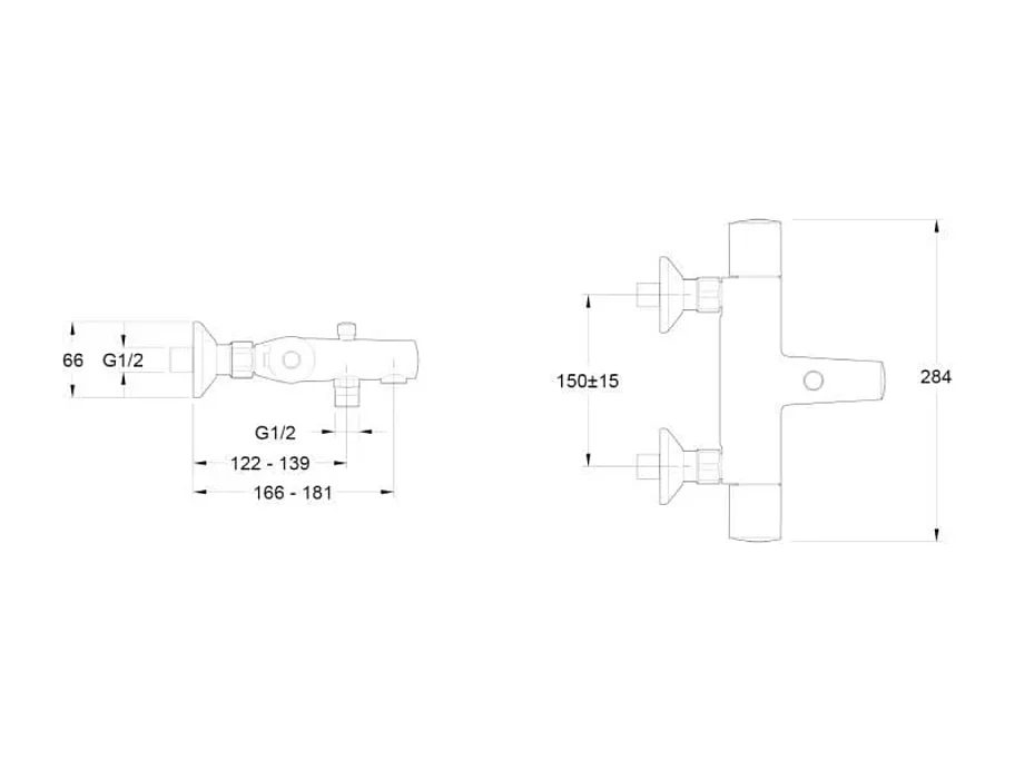 Mitigeur baignoire thermostatique JACOB DELAFON Simone chromé avec colonnettes
