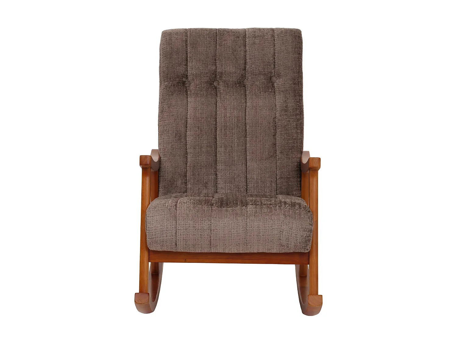 Schommelstoel MCW-K10,  bruin, frame walnootlook