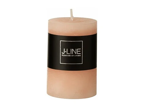 Bougie cylindrique rose saumon 7x5 cm 18 heures