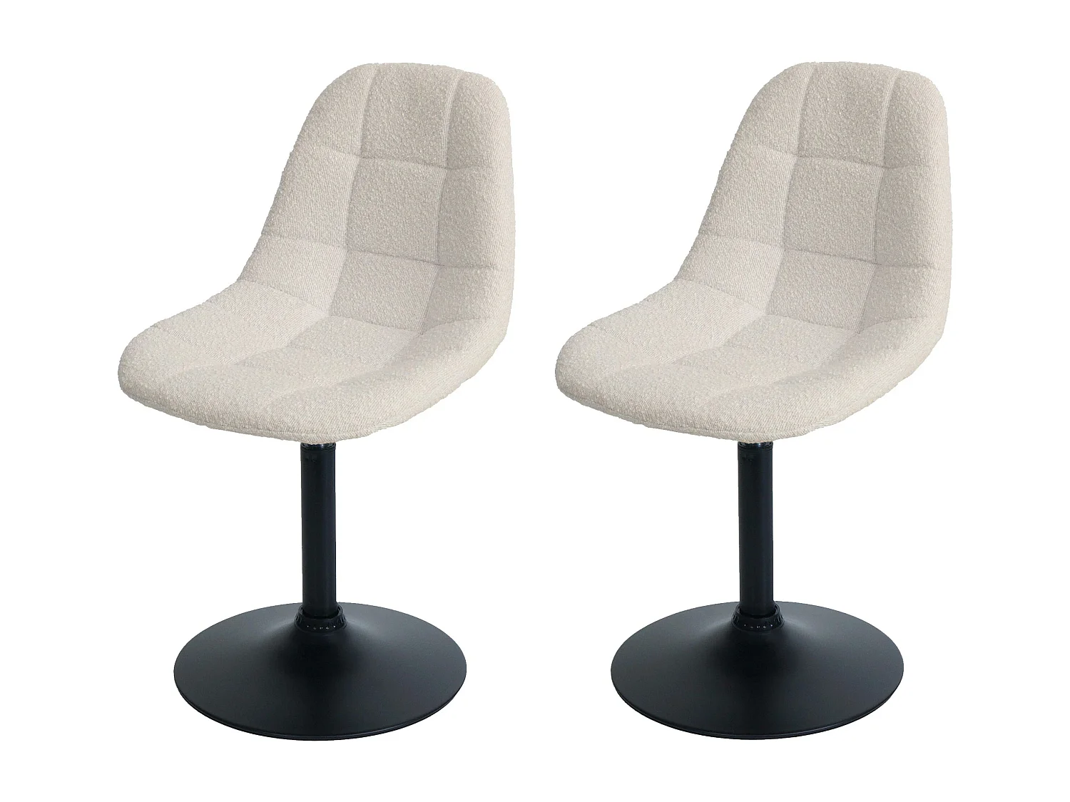 Chaise de salle à manger MCW-A60 (lot de 2),  beige