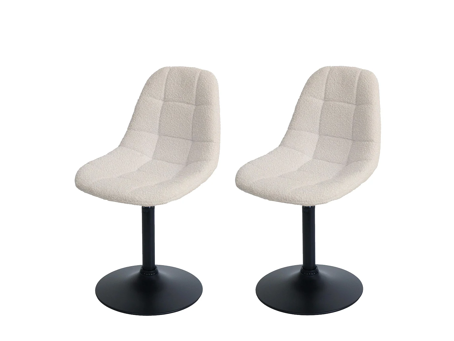 Chaise de salle à manger MCW-A60 (lot de 2),  beige