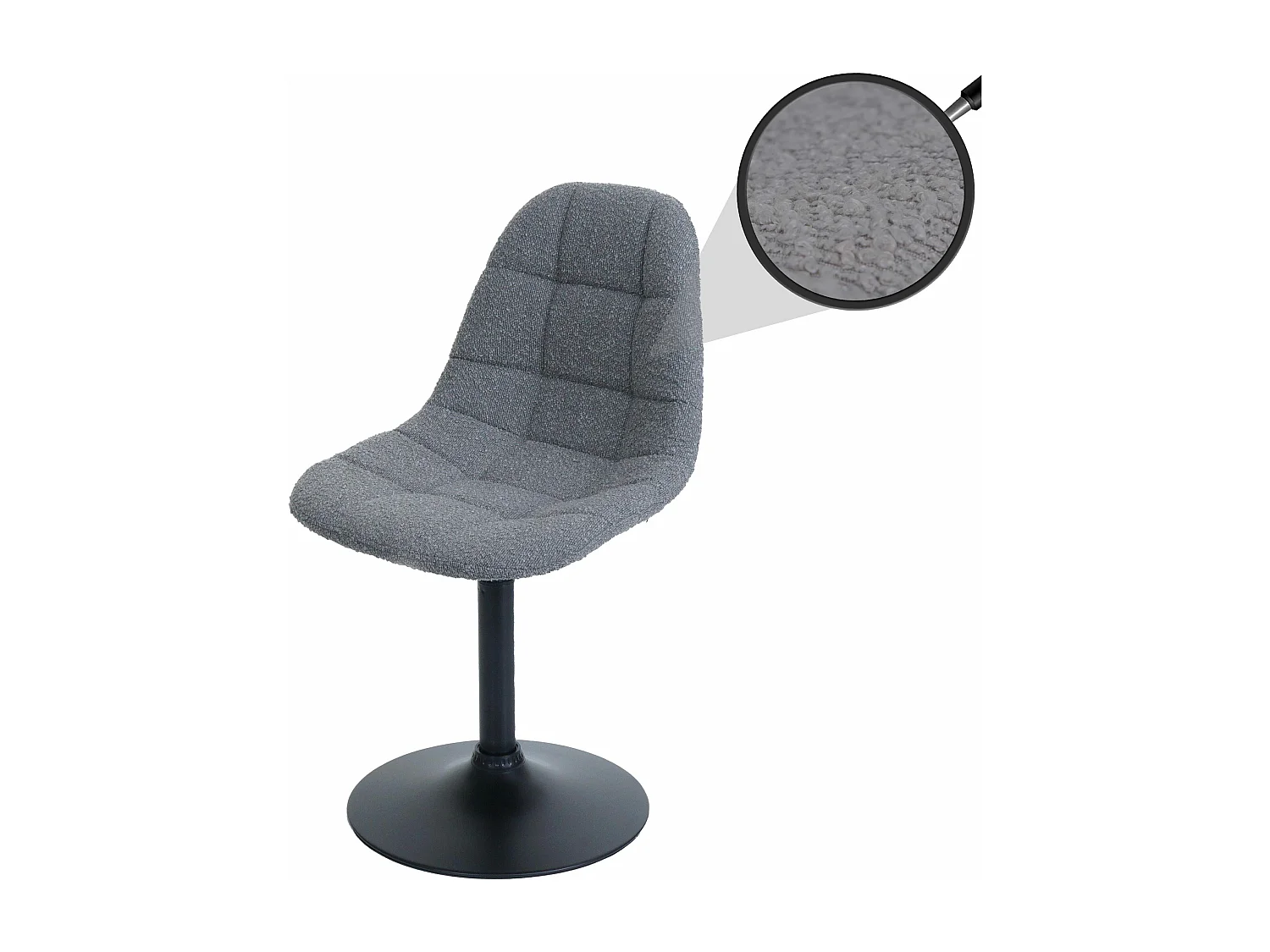 Chaise de salle à manger MCW-A60,  gris foncé