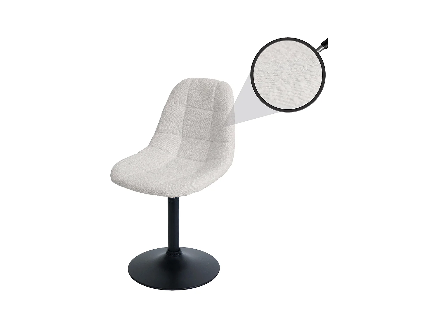 Chaise de salle à manger MCW-A60,  crème