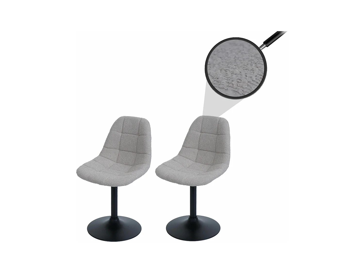 Chaise de salle à manger MCW-A60 (lot de 2),  taupe