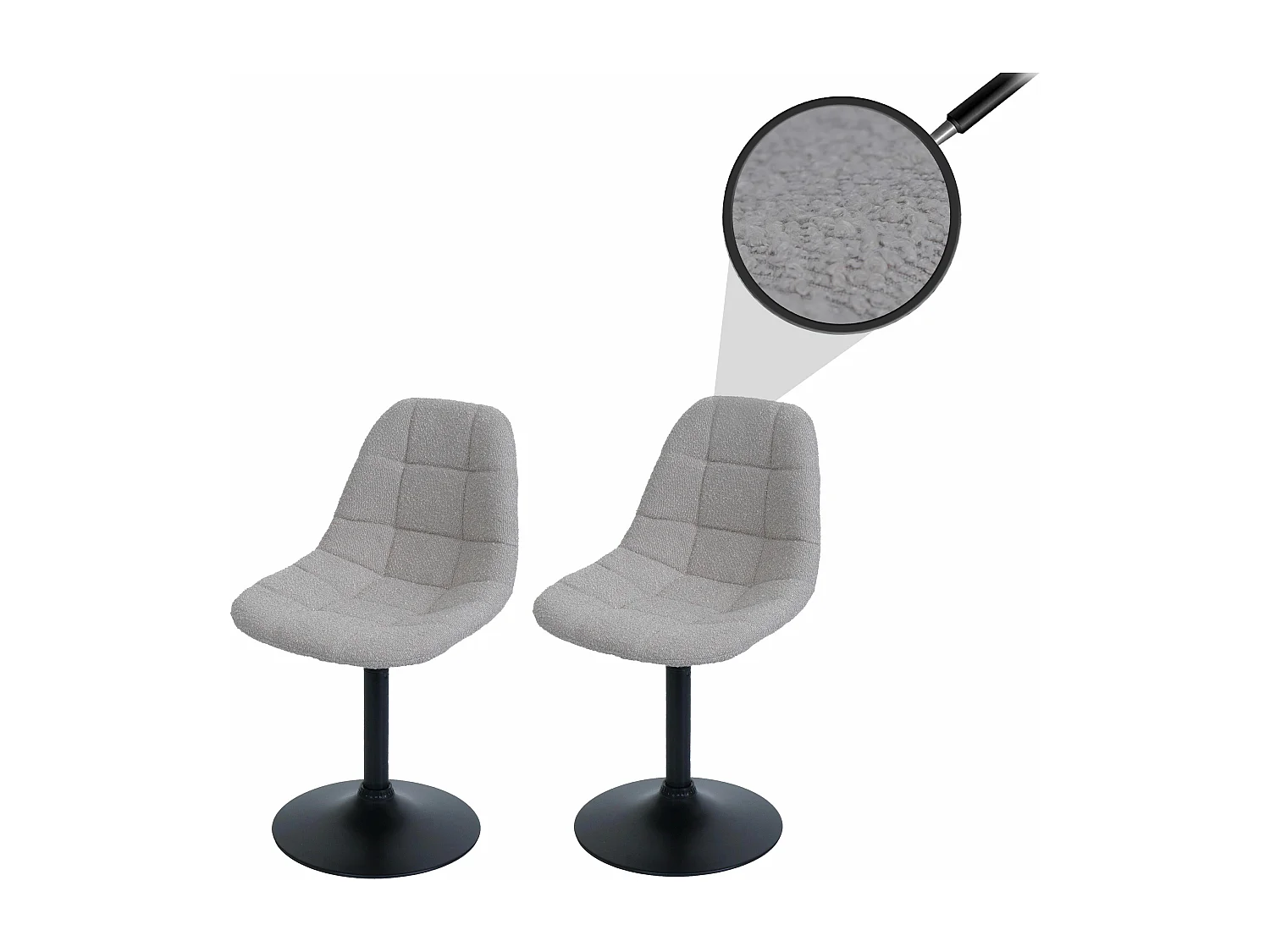 Chaise de salle à manger MCW-A60 (lot de 2),  taupe