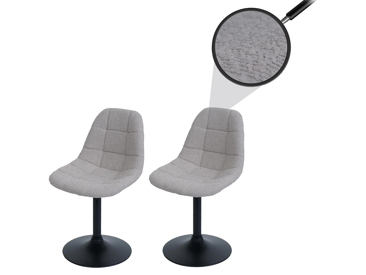 Chaise de salle à manger MCW-A60 (lot de 2),  taupe