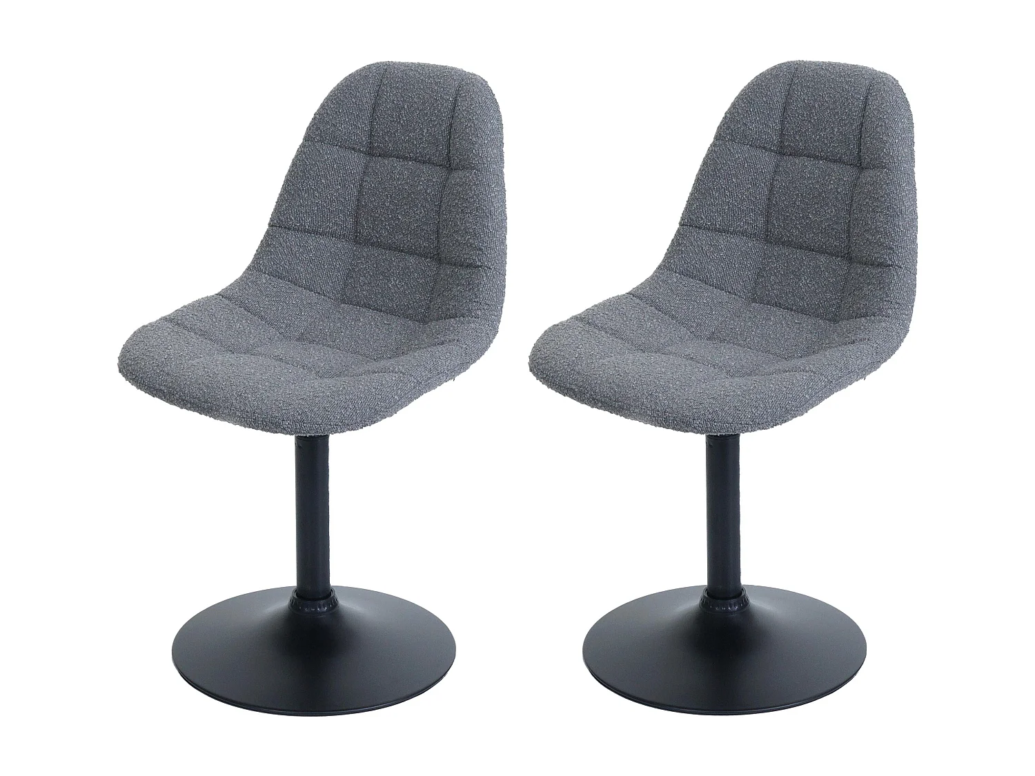 Cadeira de jantar MCW-A60 (conjunto de 2),  cinzento escuro