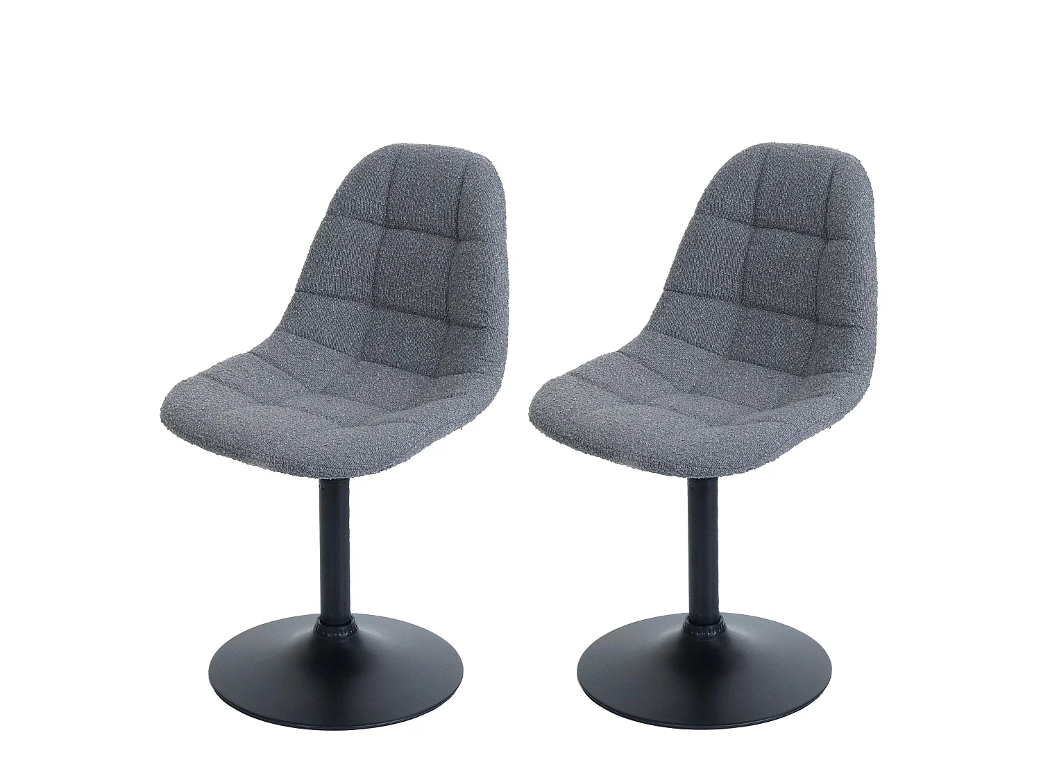 Chaise de salle à manger MCW-A60 (lot de 2),  gris foncé