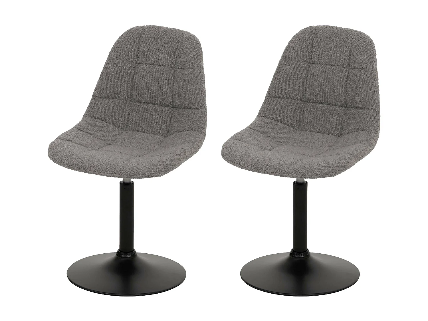 Chaise de salle à manger MCW-A60 (lot de 2),  gris