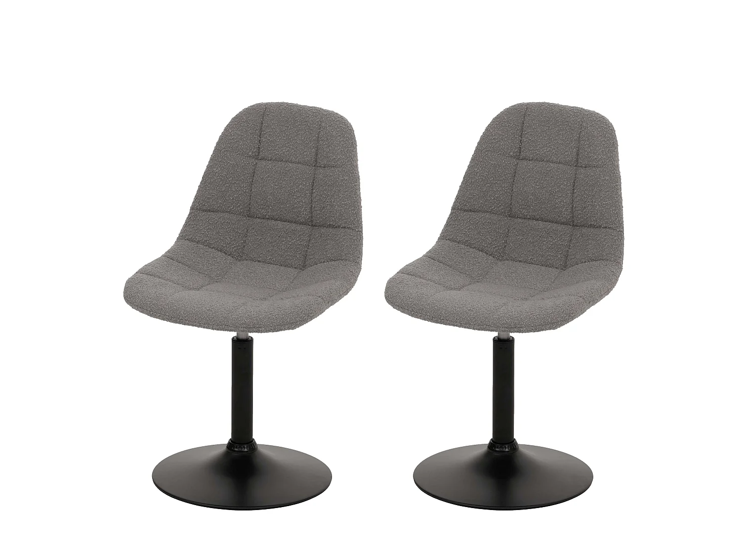 Chaise de salle à manger MCW-A60 (lot de 2),  gris