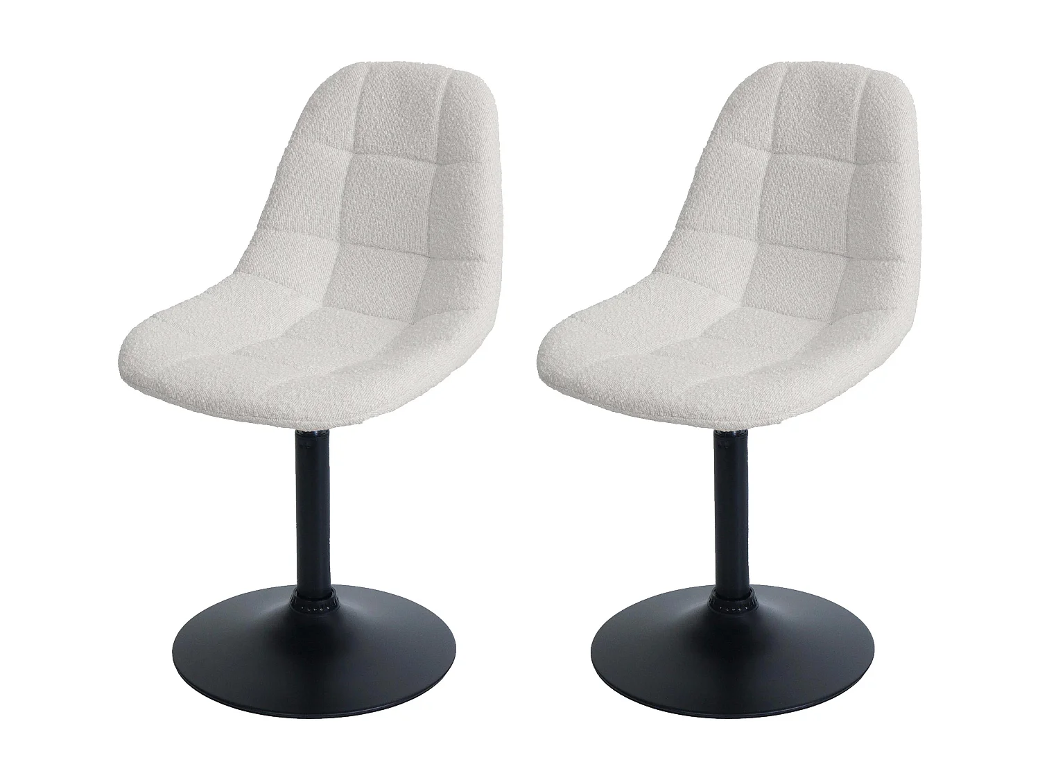 Chaise de salle à manger MCW-A60 (lot de 2),  crème