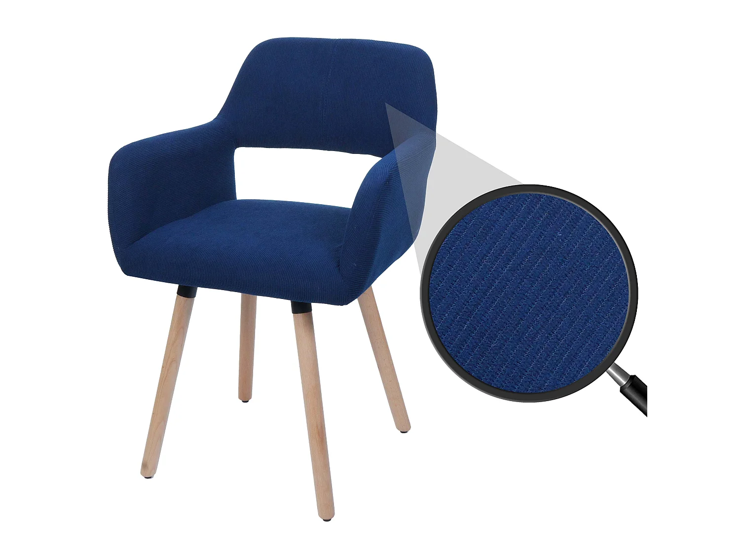 Eetkamerstoel MCW-A50 II,  blauw