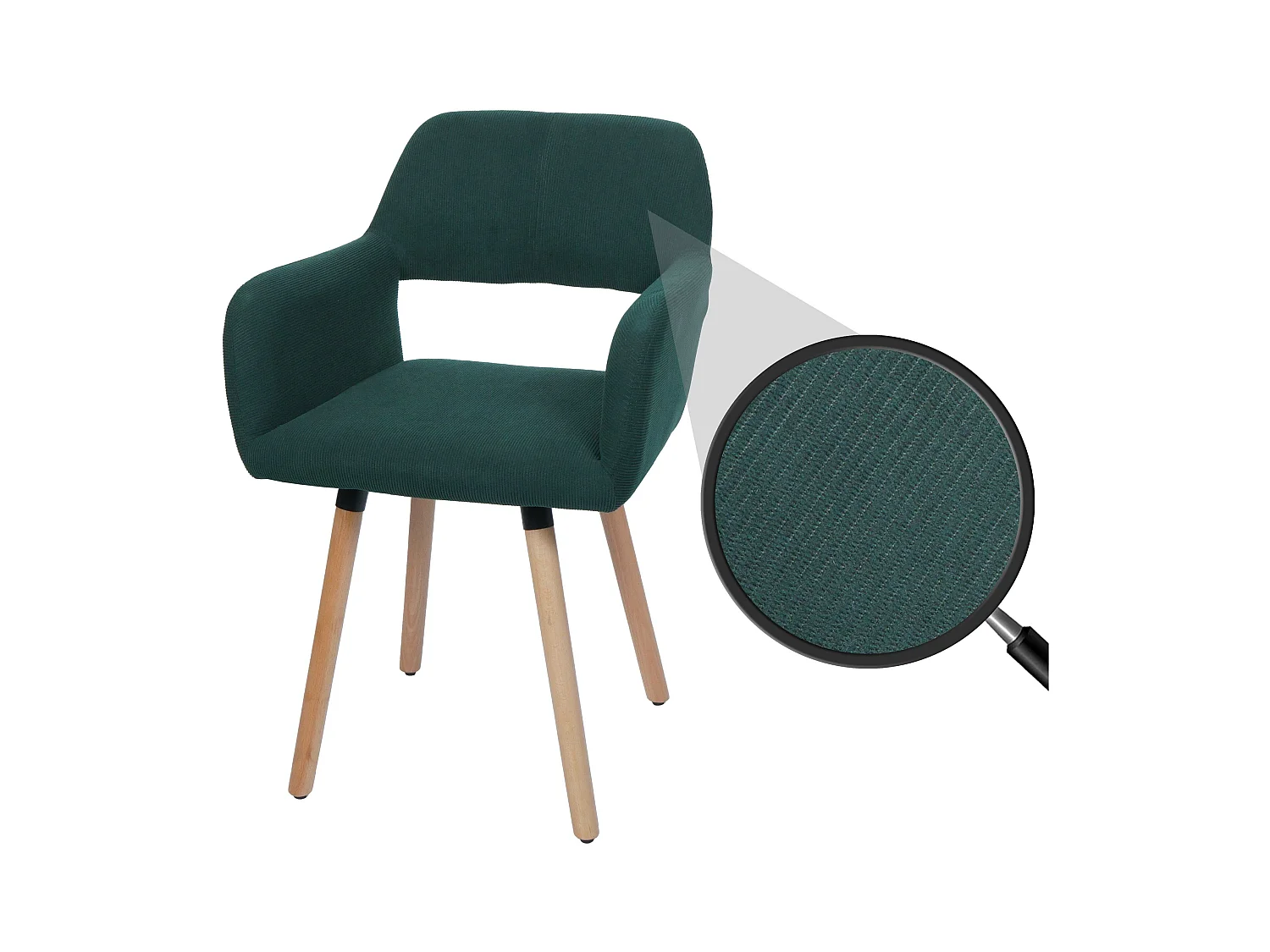 Chaise de salle à manger MCW-A50 II,  vert
