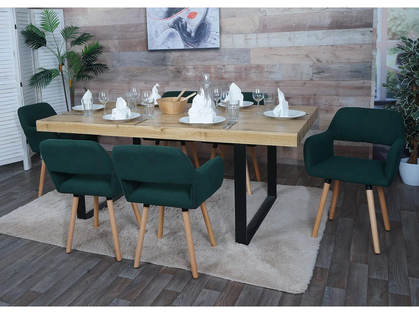 Chaise de salle à manger MCW-A50 II,  vert