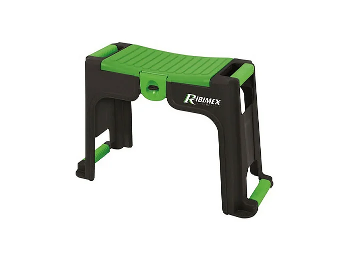 Banc convertible en agenouilloir - L 59 x P 24 x H 38,5 cm - Vert et noir