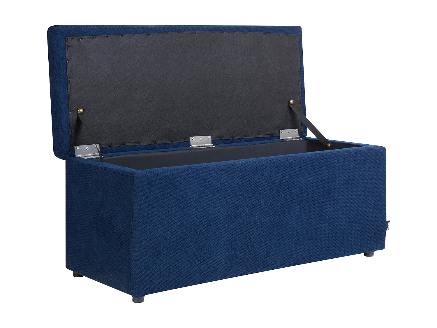 Pouf de rangement OREM Tissu Bleu marine