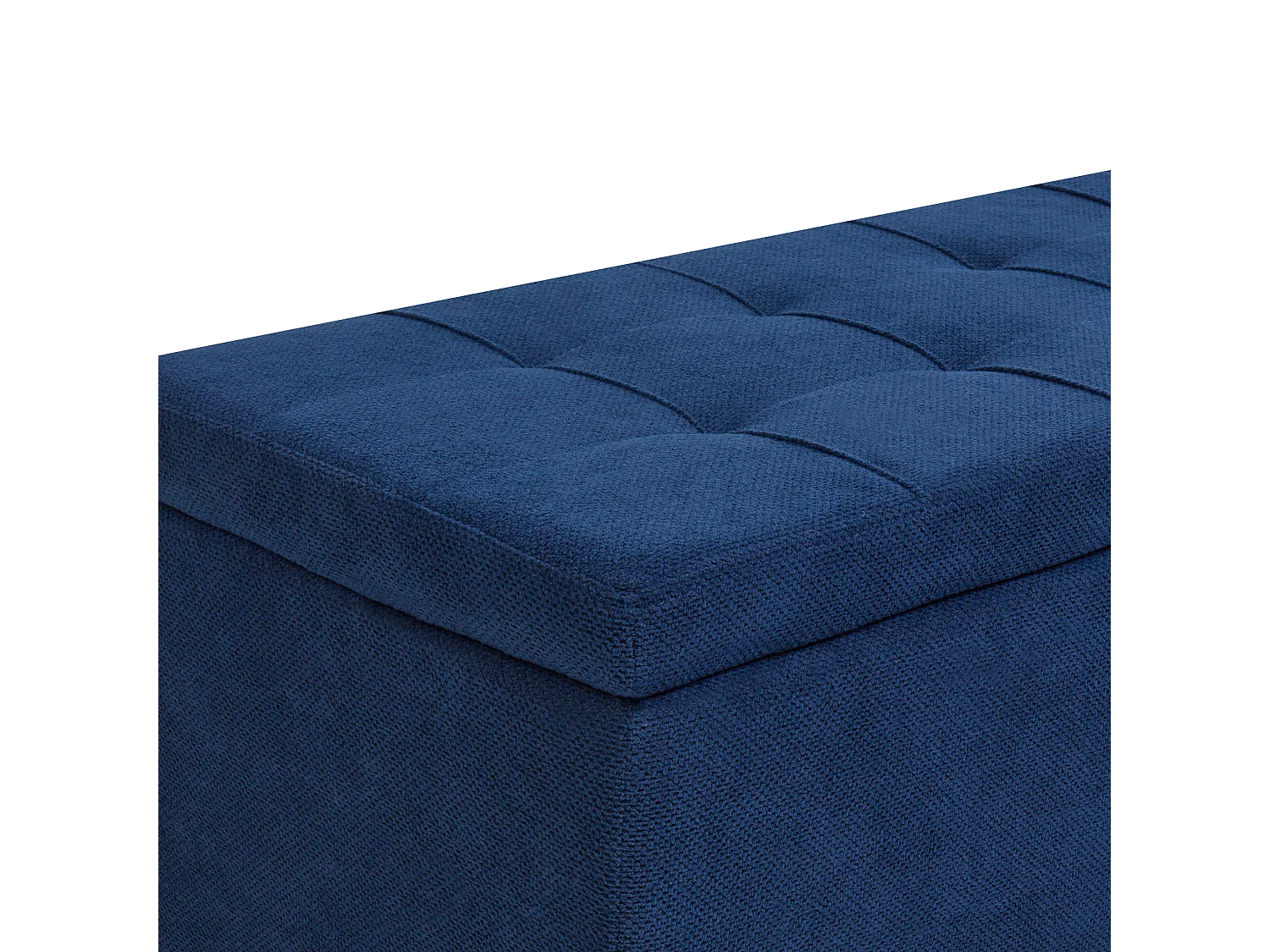 Ottomano contenitore OREM Tessuto Blu marino