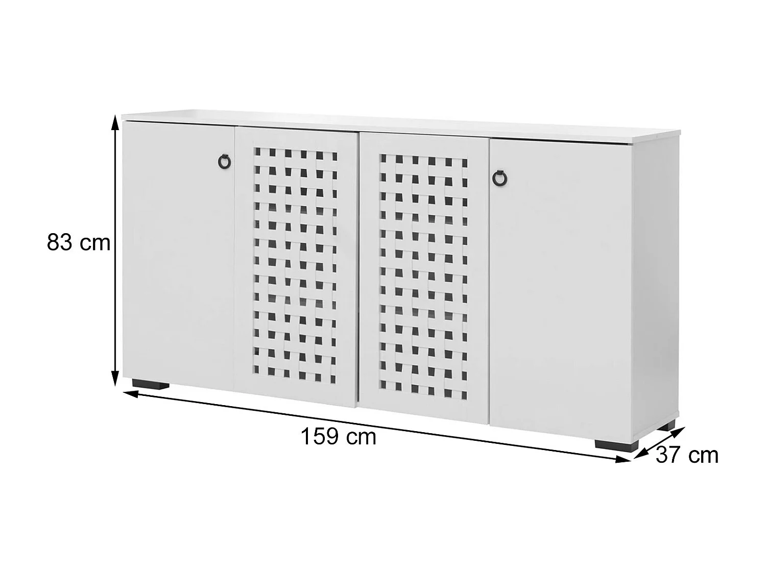 Dressoir MCW-N87,  wit