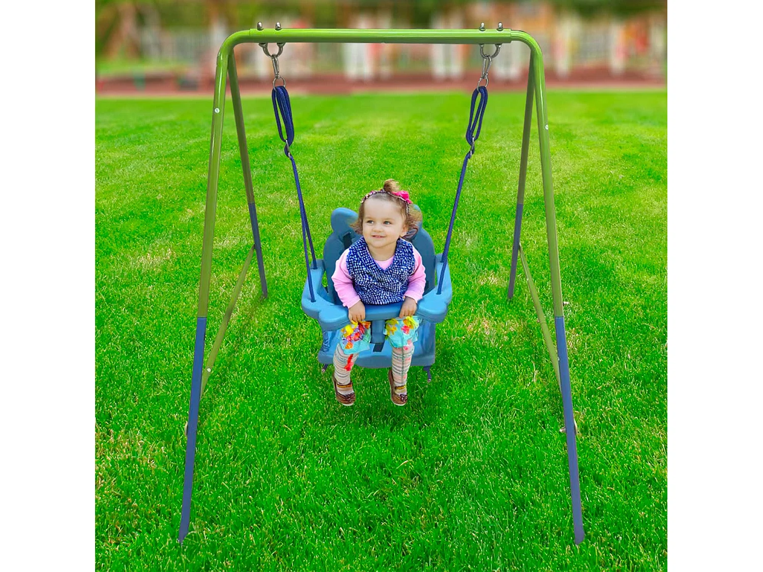 Allegra Mini - Altalena da giardino per bambini 6-36 mesi, con cinture di sicurezza