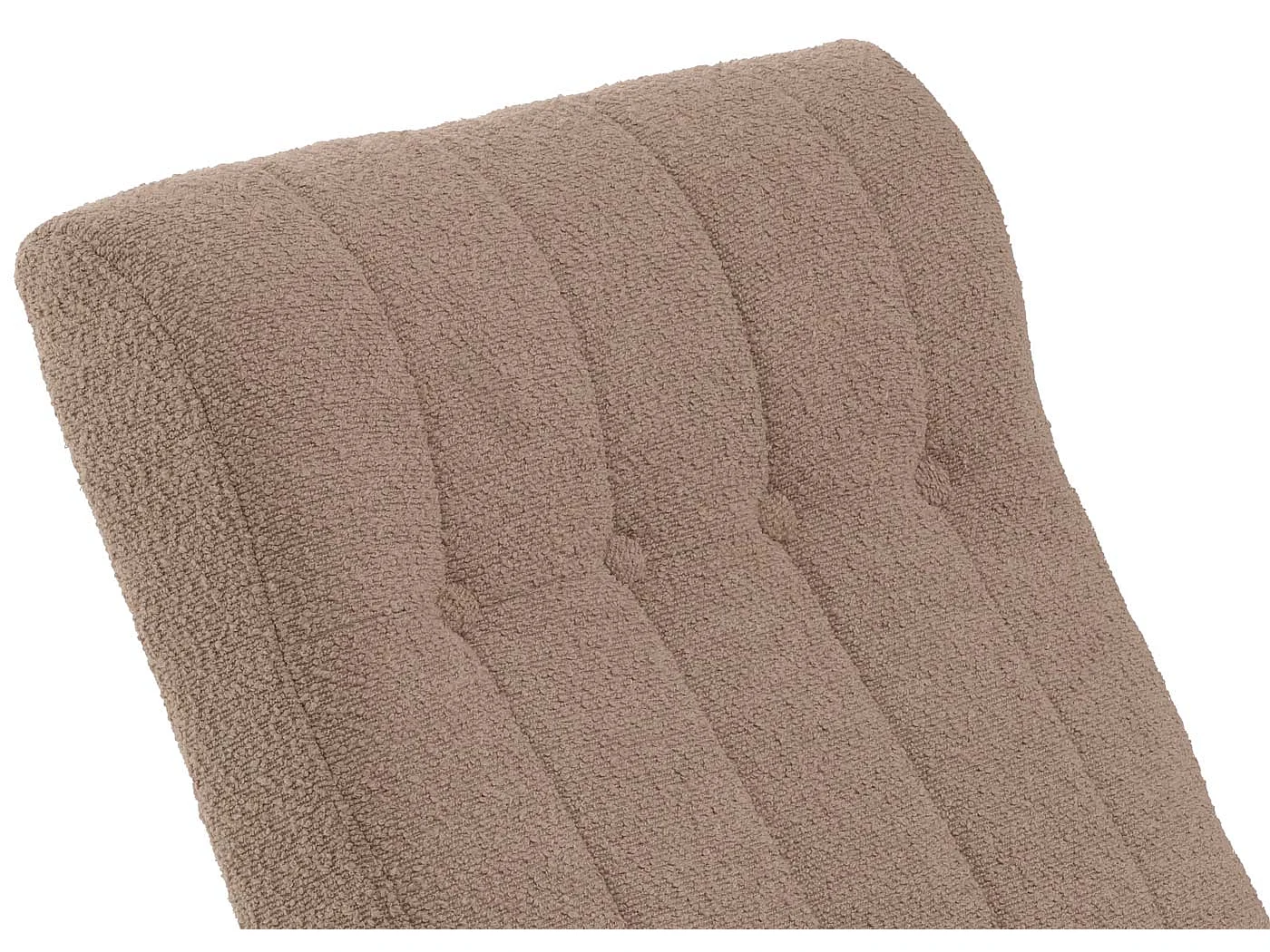 Fotel bujany MCW-K10,  taupe, stelaż w kolorze orzecha włoskiego