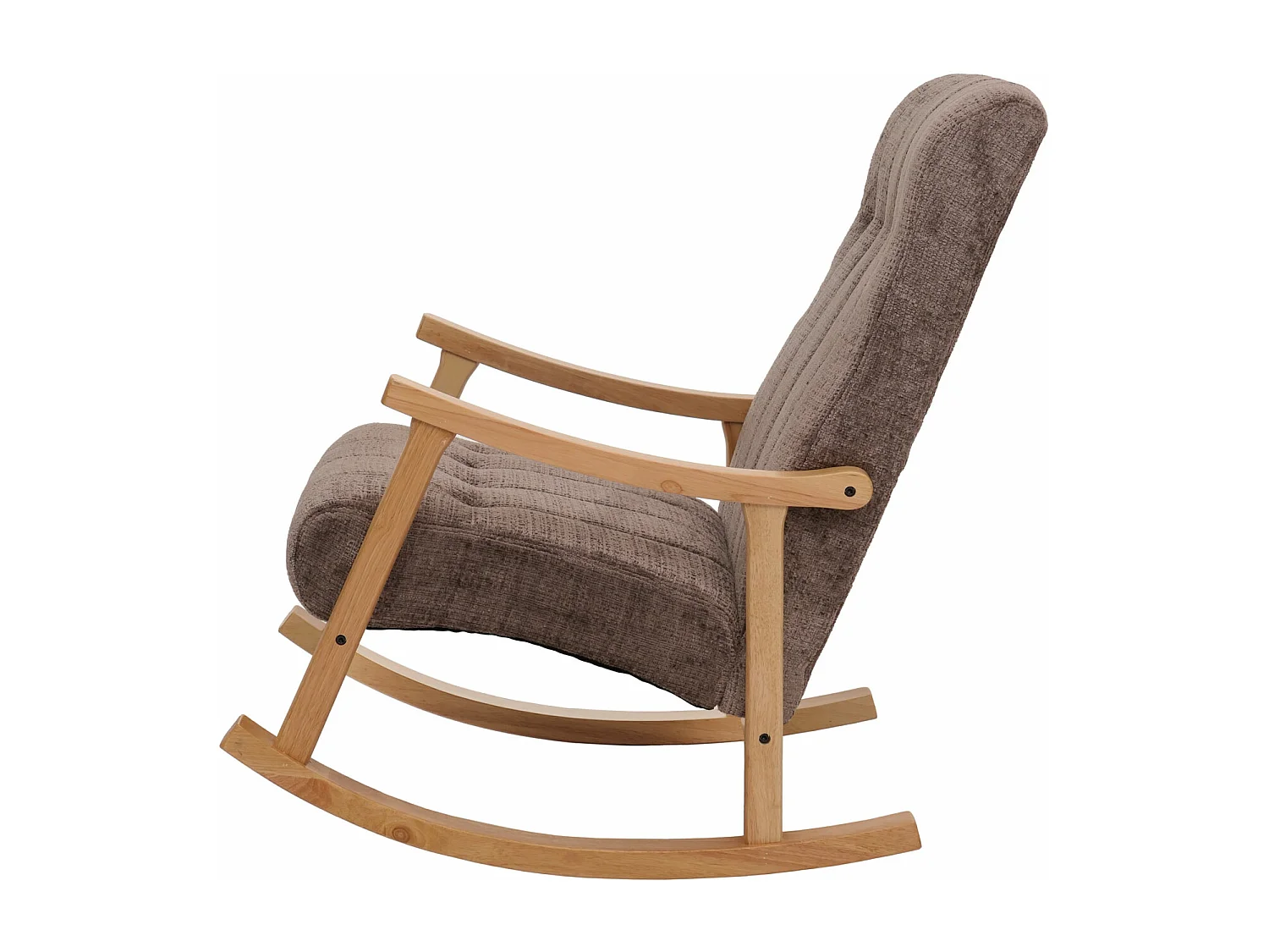 Schommelstoel MCW-K10,  bruin, frame naturel