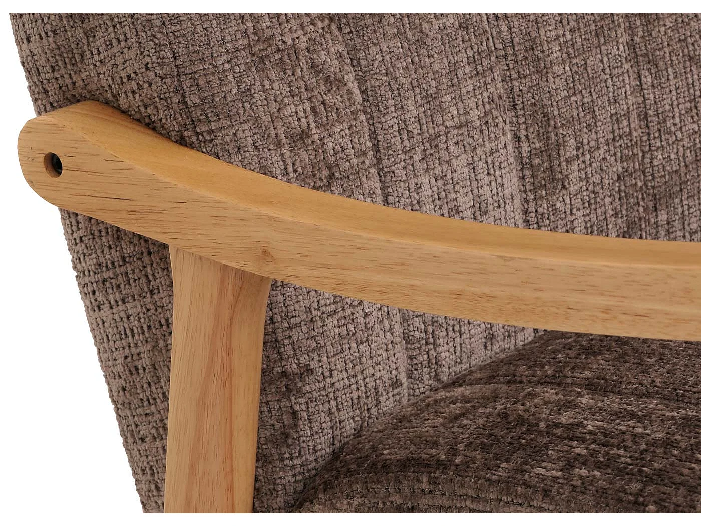 Fauteuil à bascule MCW-K10,  marron, structure nature