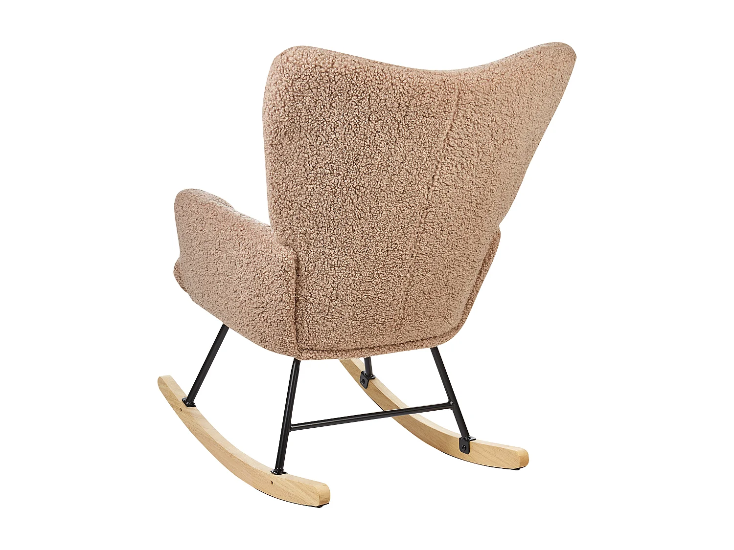 Fauteuil à bascule OULU Bouclé Beige sable