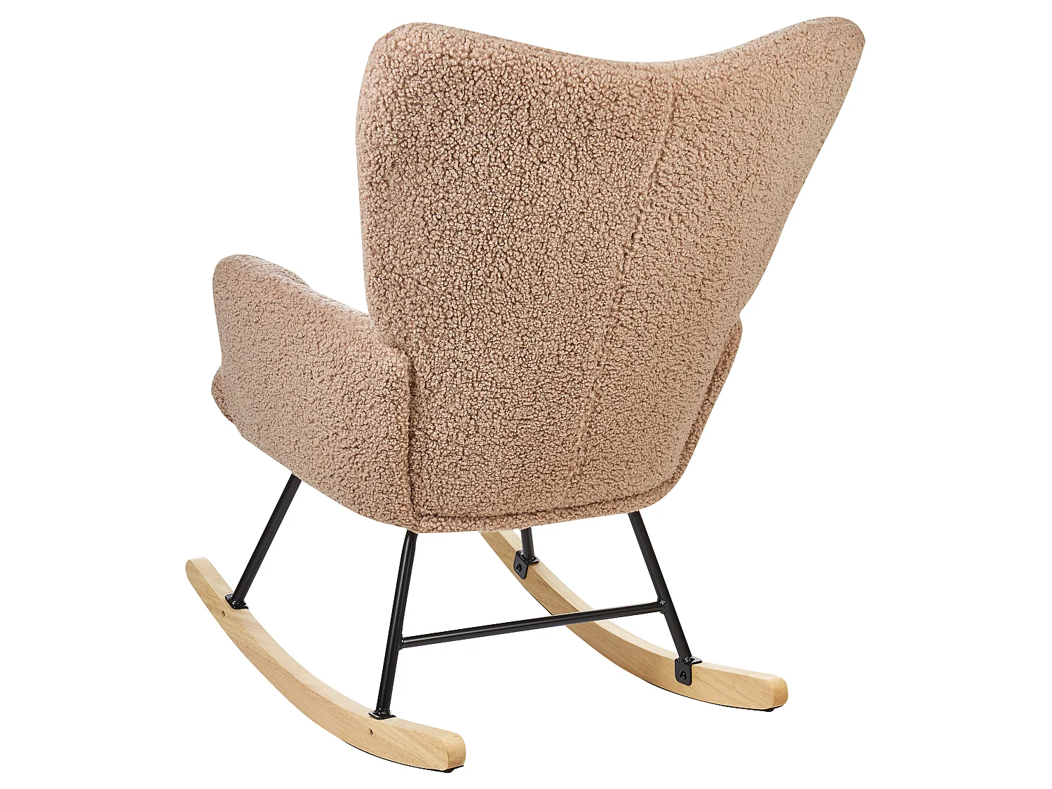 Fauteuil à bascule OULU Bouclé Beige sable