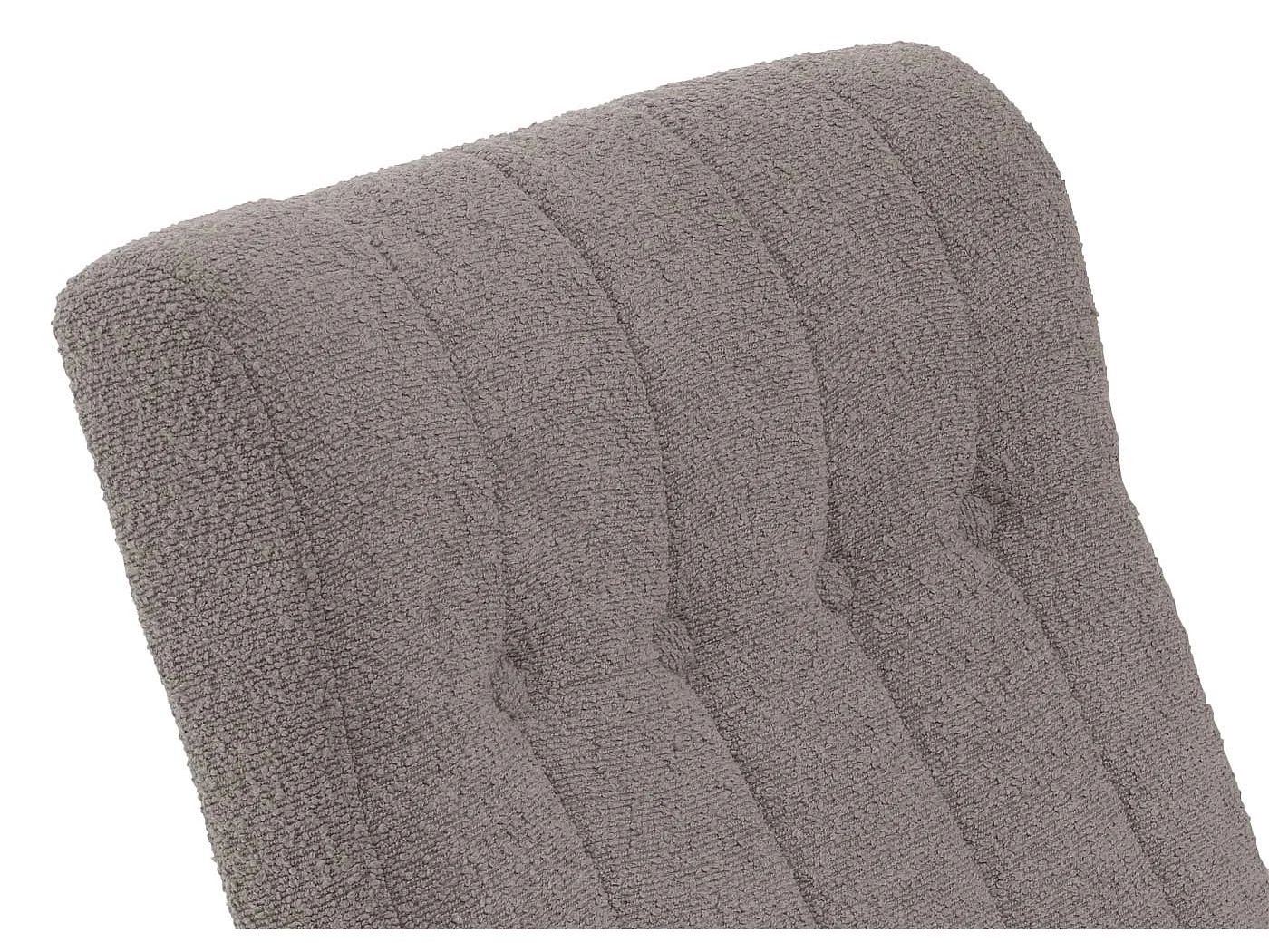 Fauteuil à bascule MCW-K10,  gris, structure aspect noyer