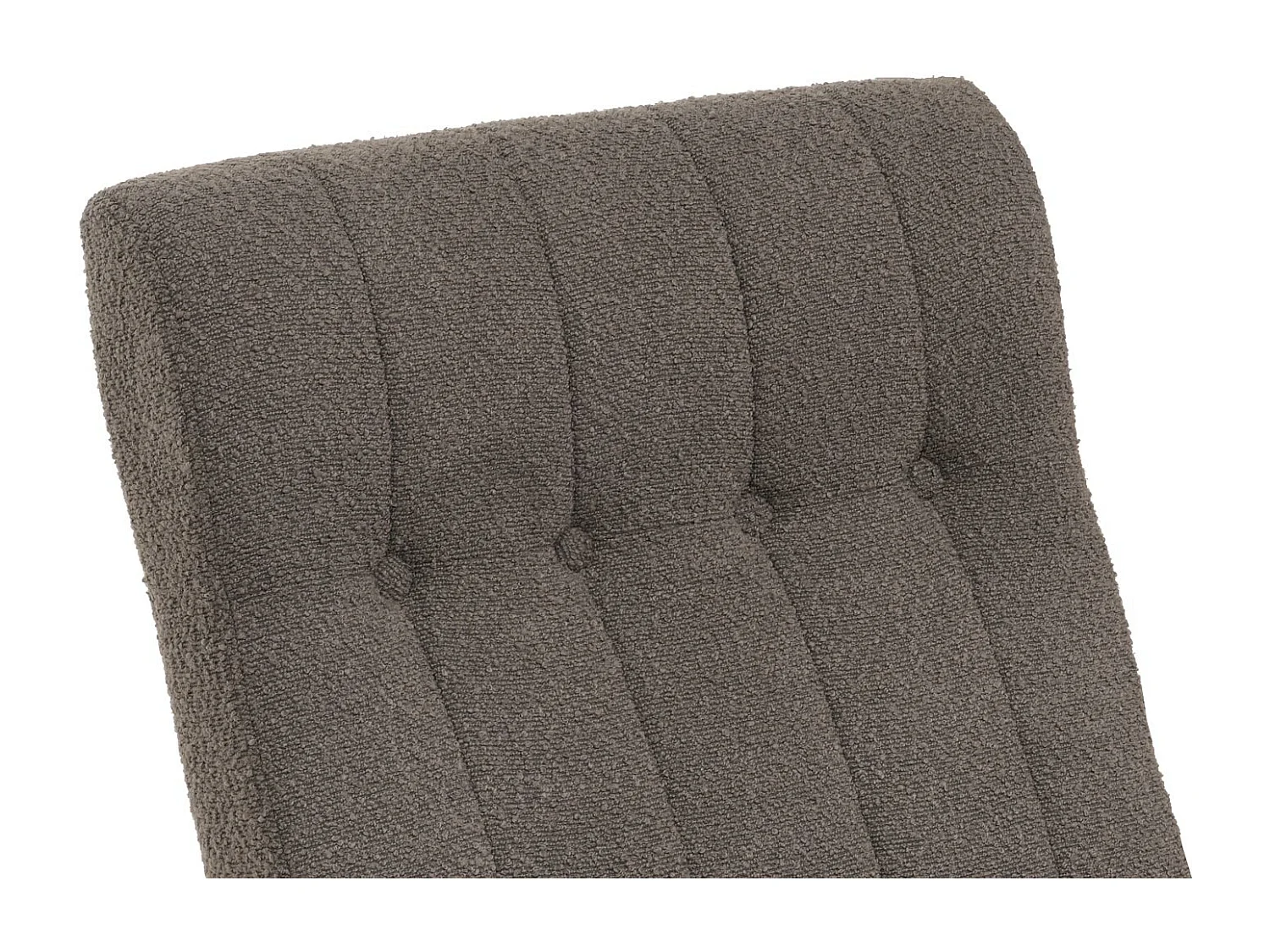 Silla mecedora MCW-K10,  gris oscuro, estructura natural