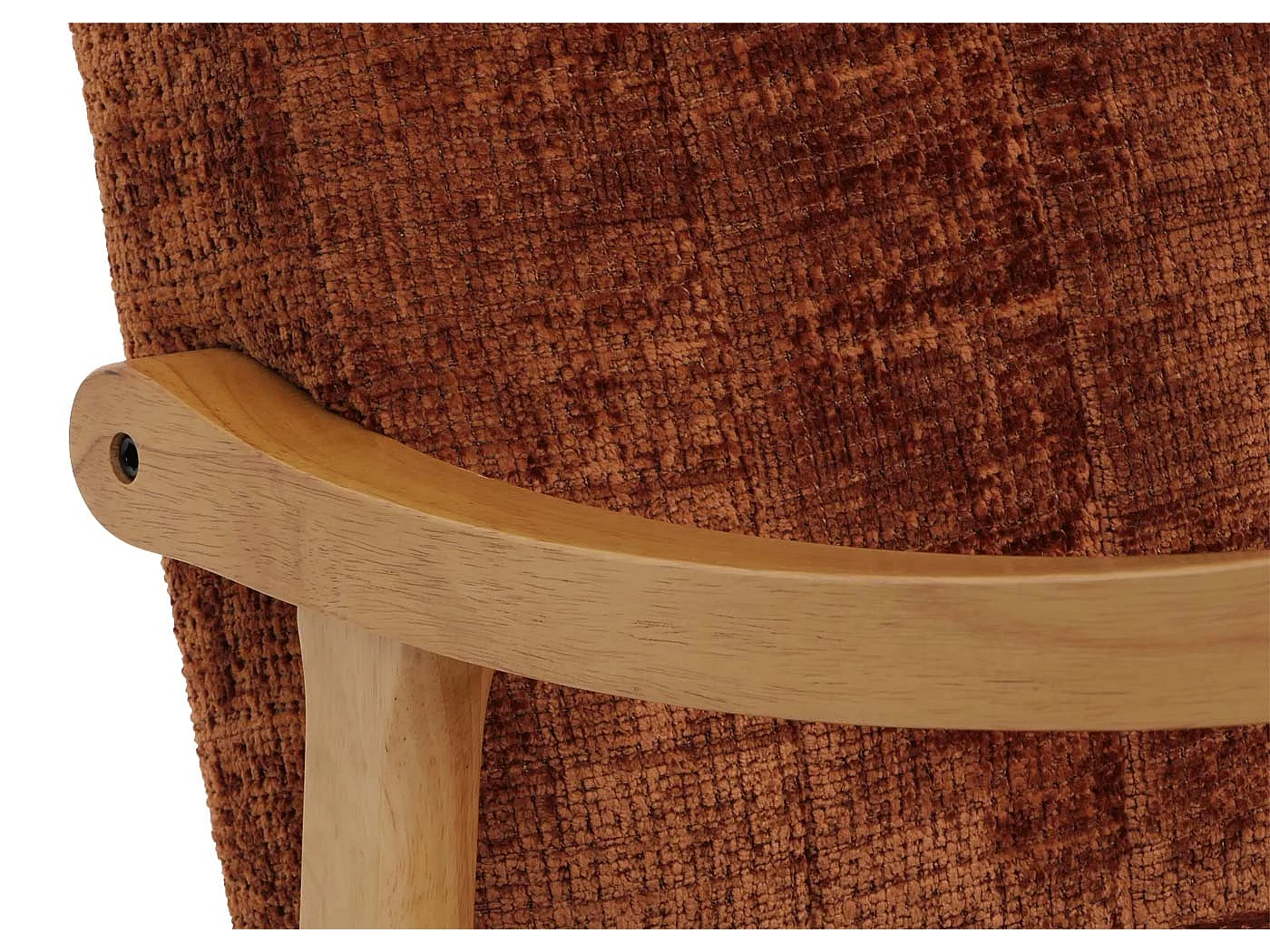 Schommelstoel MCW-K10,  terracotta, frame naturel